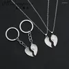 Keychains Sell 2pcs/set Red Heart Pendant Big Sis Little Key Chain Ring Keychain Gift For Sister Friend