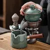 Conjuntos de chá de teaware porcelana Cerimônia chinesa Conjunto de chá Acessórios de tigela Par de 6 pessoas Ferramenta de luxo estilo taza mate uware ab50ts