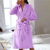 Lounge de sommeil pour femmes 2024 femmes Kimono Bathrobe de nuit robe de nuit hiver