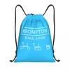 Shopping Bags Bromptons Bike Drawstring Bag Women Men Foldable Gym Sports Sackpack Training Storage Backpacks