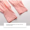 Jackets femininas Mulheres de mangas compridas Capuz do capuz fino e respirável Roupa de proteção de seda de seda de seda esportes UV de seda