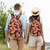 Rugzak borstel print abstracte schilderij sport backpacks student stijl middelbare school tassen kleurrijke duurzame rugzak