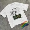 Herr t-shirts raf simons t shirt män kvinnor 1 1 bästa kvalitet karaktär foto bokstav tryckt kort slved topp t-shirt t240419