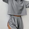 Les survêtements pour femmes tricotés pantalons en vrac à rayures set sets courts sets pour femmes 2 pièces élégantes tenues de femmes d'été