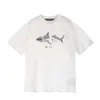 Palms Tshirt Mens Women T Shirts Designer Angle T Shirt Short Sleeve Summer Fashion Brand Leisure Tee Cottons Shark Print Tops Clothing Size S-Xl 809