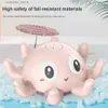 Zand speel water leuk baby bad speelgoed elektrisch sprinkler bad speelgoed voor zwembaden waterplezier (roze) L416
