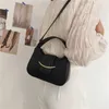 Omuz çantaları küçük moda PU deri çapraz gövde çantası kadınlar için kısa saplı 2024 tasarımcı yaz cüzdanları ve el çantaları