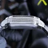 Principal 2024 Classic Diamond Watch Revisto automático Movimento mecânico Mens relógios de pulseira à prova d'água Sapphire Business Wristwatches Aço inoxidável 40 mm Relvo de pulso