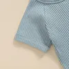 Ensemble de vêtements pour bébés garçons tenues d'été T-shirt à manches courtes et shorts élastiques pour ensemble de vêtements de vacances en 2 pièces