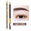 Enhancers Lasting Color Double Head Eyebrow Pencil with Brush Waterproof Not Blooming Black Brown Professional Tint Shade Eyebrows Makeup