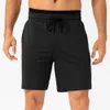 Tenue de yoga ll hommes cyclistes sports courte jogger pantalon avec poche élastique de course à pied d'entraînement gymnase