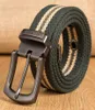 Bälten Mens Needle Buckle Canvas Bälten utomhus tjockt stickat tygbälte förlängande kvinnors student midjeband Anpassade längdbälten GL4646793