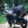 バッグRhinowalk Motorcycle Rear Tail Bag拡張可能なオートバイのLageバッグ防水大容量サイクリングトラベルバンパーサドルバッグ