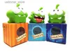 Sand Play Water Fun 7pcs Kawaii Vinyl Lijm Rubber Cartoon Doll Telefoon Game Cut the Rope Frogs om nom Candy Gulpping Monster Bath Toy Figuur L416