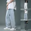 Herren Jeans hellblau Baggy für Männer koreanischer Stil Mode losen losen geraden Weitbeinhosen Hip Hop StreetwearmalMale Marke Kleidung