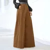 Pantalones de mujer Fashion Palazzo para mujeres para el verano Cortado cómodo Coda de algodón Holgés Elegante Partido Alta Cintura con bolsillos con bolsillos