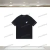 Xinxinbuy Men Designer T-shirt 2024 Italië Letter Jacquard mouwen gebreide stofsets Katelen met korte mouwen Wit zwart blauw XS-3XL