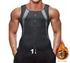 BNC Men Sauna Suit Taille Trainer voor gewichtsverlies Neopreen Zweet Body Shaper Compressie Training Tank Top Vest met Zipper4551774