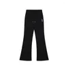 Pantalon masculin Luzhen 2024 Fashion Elegant Slim Fit Bell-Bottoms Pantmans Spring Trendy Original Color Colontal Casual Casual Suit LZ2705