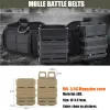 Förpackar Military War Battle Belt Molle Army Tactical Midjeband Airsoft Hunting Equipment Arbetsverktygsväskor Try Carrier Belt Midje stöd