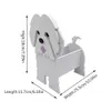 Garden Flower Pot Cute Dog Shaped Planter Samoyed Labrador Shepherd Dog Vase Pots PVC Home Outdoor Garden Decor Flowerpots 240410