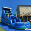 Outdoor -Spiele maßgeschneiderte Erwachsene/Kinder springen Burgen kommerzielle Bounce House aufblasbare Wasserrutsche mit Palmenstil