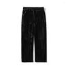 Calças masculinas Joggers leggings homem preto confortável calça calçada de rua casual de calça solta