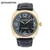 Panerai Watch Luminor Mens Watches Radiomir Pam2231 OP6658 18K Rose Gold Black Dial Automatic 45mm