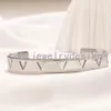 High-end inlay Crystal Bransles Designer bransoletka design marka Letter Bransher 18K złota sztuczna skóra kochanka