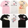 デザイナーT -Shirt Men TシャツファッションTシャツメンズ服レインボーグラフィックティーコットンショートレディース高品質のカジュアルラグジュアリーラバーズトップス衣類サイズXS -XL