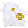 Erkekler T-Shirts TV Dizisi Breaking Bad Los Pollos Hermanos Çift Taraflı Baskı Tişörtleri Komik Tavuk Kardeşler Erkek Pamuk T-Shirt Strtwear T240419