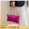 Bags Evening Clutch Purse Wedding Black Pink Evening Small Orange Leather Messenger Bag For Women Silver Crossbody With Chain