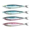 3D Metal Jig Shore Jigging 6080g Saltvattenfiske Lure Drag Cast Hard Bass Spoon Bait Trout Lures For Tuna Mahi Marlin 240407