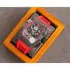 Chronographe masculin RM011-FM RM11-03 Montres montres de la taille de concepteur Luxe avec mécanique 40x50x16mm Fly-Back Superclone Fibre en fibre de carbone Titane 136