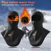 Maschera per motociclette in pile maschera per faccia termica mantieni la moto calda cavalcando balaclava moto motociclettiera maschera da sci antivento invernale uomini 240419 240419