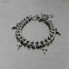 476I Łańcuch 1PCS Wysokiej jakości Bracelety krzyżowe ze stali nierdzewnej dla mężczyzn Punk Curb Cuban Link Bracelets On The Hand Biżuter Prezenty Trendy D240419