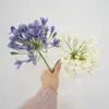 Fiori decorativi fiore finto utile fauci di lunga durata facile da trasportare agapanthus artificiale resistente ai raggi UV per ufficio