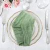 12 PCS GAUZE TABLE NAPKINS 20X20 POUCH Soft FriaScoth Pinkled Dinner Napkins For Weddings Party Reception Anniversary 240419