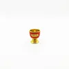 Decorative Figurines Buddha's God Of Wealth Wine Cup Phnom Penh High Leg 4.7 H5.4 Tea Prayer Bowl Guanyin Buddha Set 6 Pieces