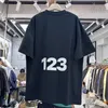 Męskie koszulki czarne białe rrr123 t shirt mężczyzn Kobiety Najlepsza jakość RRR 123 T TOP T-shirt T240419