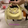 Luxury Designer tote Bags Herrmms Lindiss online store Yellow Spring Summer New Fashion Crossbody Bag for Women Mini With Original Logo
