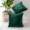 Dekorativa kuddar för soffan Emerald Green Home Decor Cushion Cover 45x45 Dekorationskudde Soft Velvet Hugs 240411