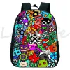 Tassen geometrie dashboard rugzak kleuterschool tas jongens meisjes bookbag kinderen cartoon game boze geometry dash school tassen kinderen rucksack