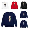 Rl Pull Women's Hoodies Sweatshirts Rl Designer Men Knits Sweater S Polos Bear S Pullover Crewneck Knited à manches longues décontractées