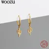 Boucles d'oreilles en peluche woozu 925 sterling argenter fashion cactus pave zircon pendant gouttes pour femmes rock fête gothnique girl bijoux girl bijoux