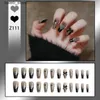 False Nails 24pcs/1box Hot Girls indossano ragazze all'ingrosso Hot Nail art unghie finte Y240419 Y240419