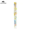 Pens Jinhao 100 Centennial Resin Gold Clip Fountain Nib Ef F M Pen Students Pens Business Ufficio Forniture per uffici Stationery PK 9019