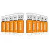 Orange 10pcs прямоугольник USB 20 флэш -накопитель достаточно ручного привода