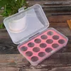 Storage Bottles Grid Egg Holder Kitchen Clear Food Organizer Boxes Box Refrigerator Eggs Tray Case Container Tool