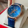 Reef Tigerrt Fashion Dames Horloges Blue Dial Rose Gold For Lover Diamonds Ladies Relogio Feminino RGA1550 240419